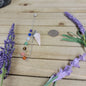CONE PENDULUM W/CHAKRA CHAIN - ROSE QUARTZ - Pendulums & Mats