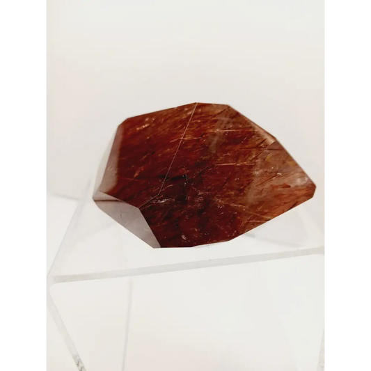 ⚡✨ Copper Rutilated Smokey Quartz 4’’ x 2.75’’ x 2’’ – Ground Energize and Transform 🌑