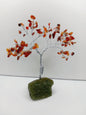 🌳✨ Crystal Gemstone Tree – Abundance and Harmony Assorted Sized 🌈 - 6’’ Carnelian (Silver) - Home Decor