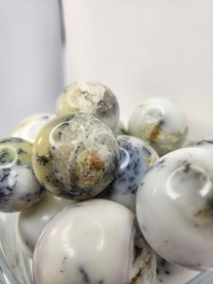 ⚪🌿 Dendritic Opal Spheres – Growth Wisdom and Natural Harmony! 🌿⚪ - Spheres