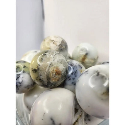 ⚪🌿 Dendritic Opal Spheres – Growth Wisdom and Natural Harmony! 🌿⚪ - Spheres