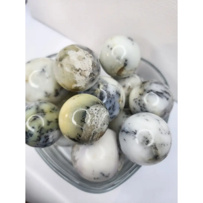⚪🌿 Dendritic Opal Spheres – Growth Wisdom and Natural Harmony! 🌿⚪ - Spheres