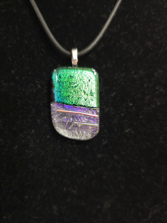 🌈✨ Dichroic Glass Earrings – Iridescent Color Magical Sparkle and Wearable Art! 🔮 Pair 5