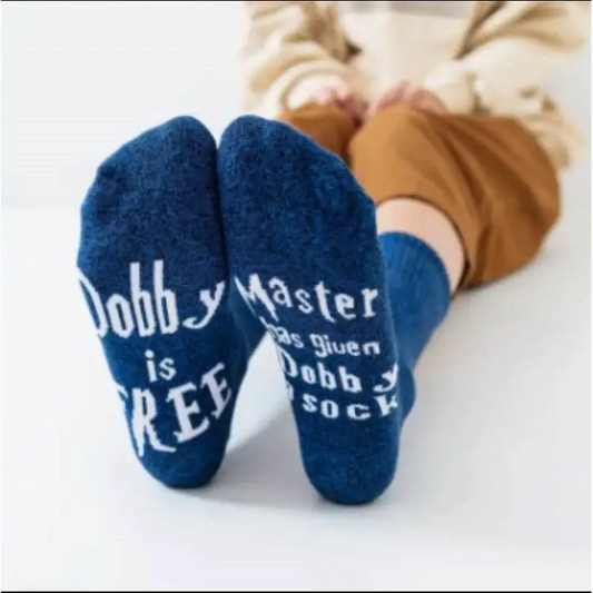 Dobby Socks - Blue - Clothing & Apparel