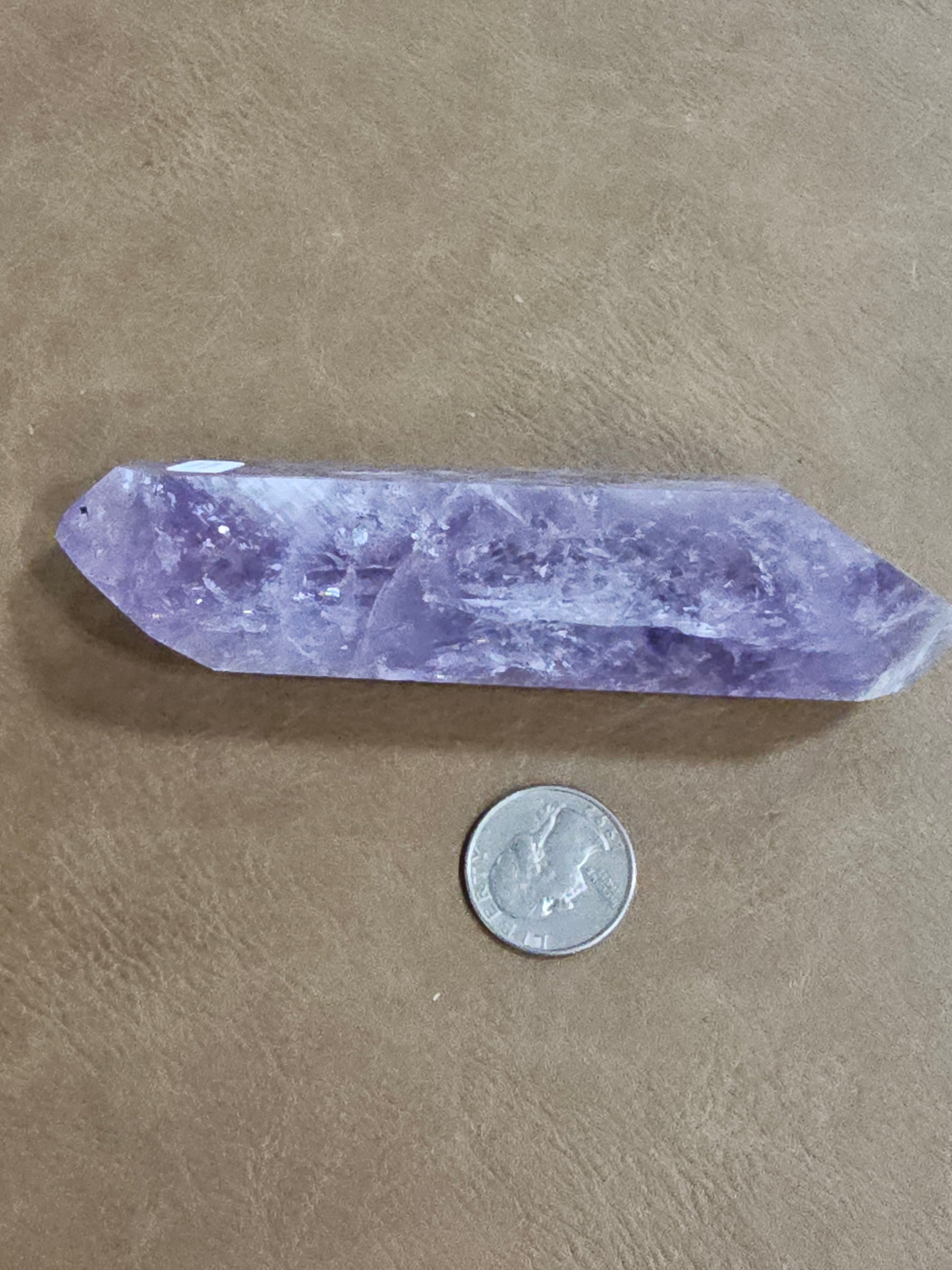 🌈💜 Double Terminated Amethyst with Rainbows – Intuition Peace & Radiant Energy Flow! ✨ - 1 - Towers