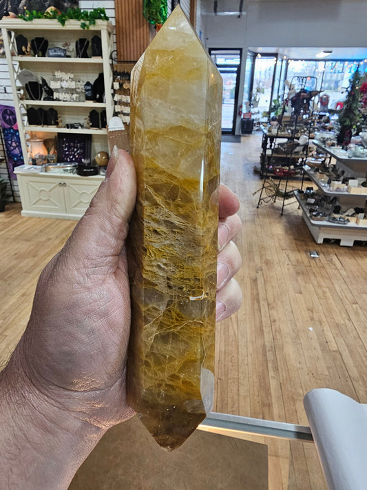 🌞✨ Double Terminated Golden Healer Quartz (9’’) – Powerful Healing Amplified Energy & Divine Light! 🌟 - 1 - Towers