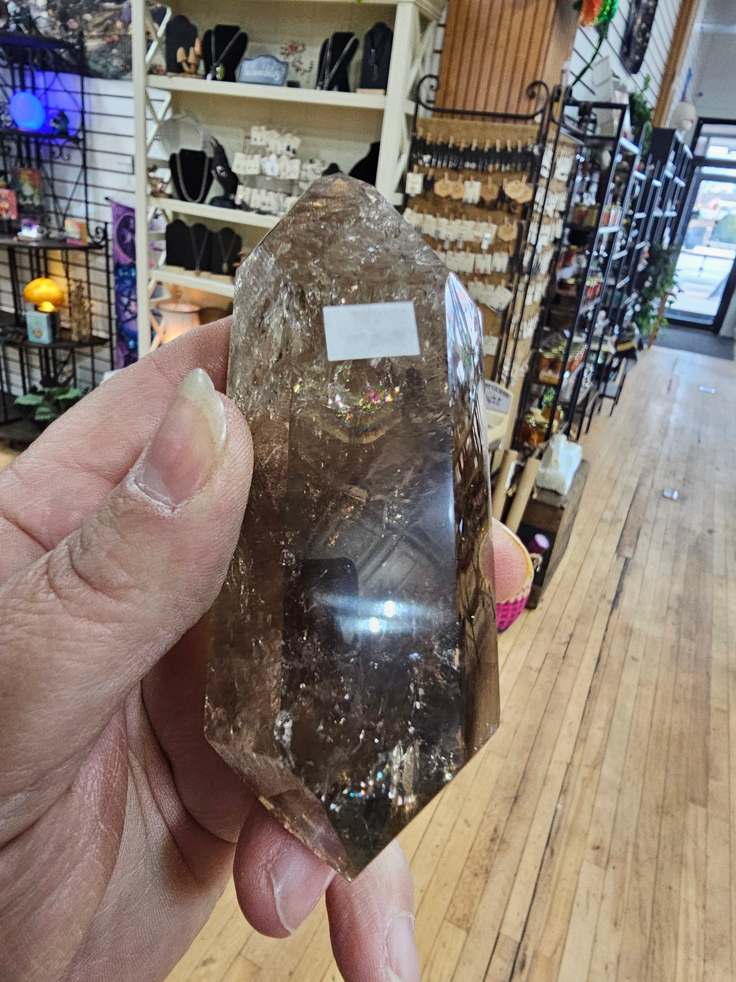 🌈🖤 Double Terminated Smoky Quartz with Rainbows – Grounding Protection & Illuminated Energy! ✨ - 3 - Towers
