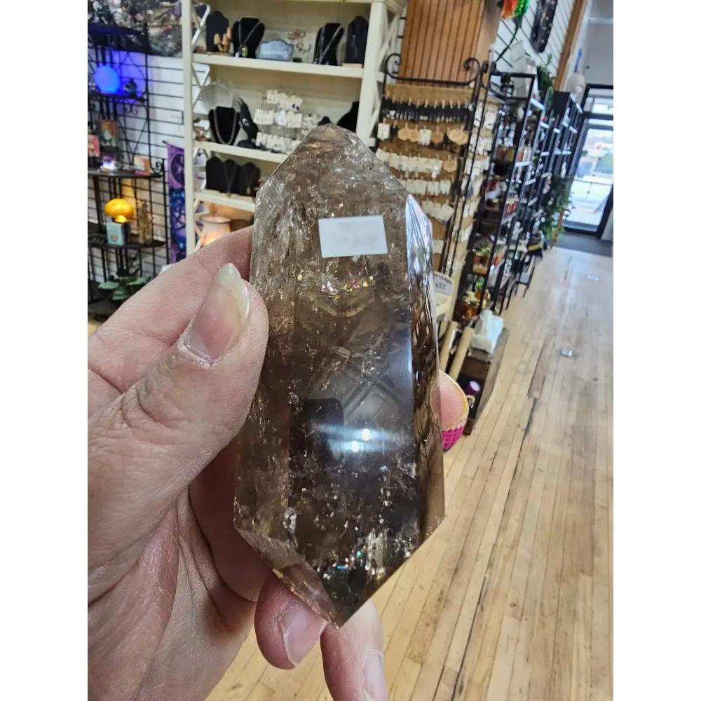 🌈🖤 Double Terminated Smoky Quartz with Rainbows – Grounding Protection & Illuminated Energy! ✨ - 3 - Towers