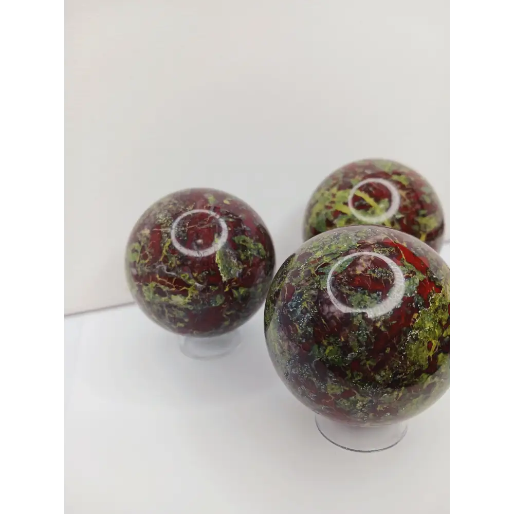 🐉✨ Dragon’s Blood Jasper Sphere – Courage Vitality and Ancient Wisdom! 🌿 - Spheres