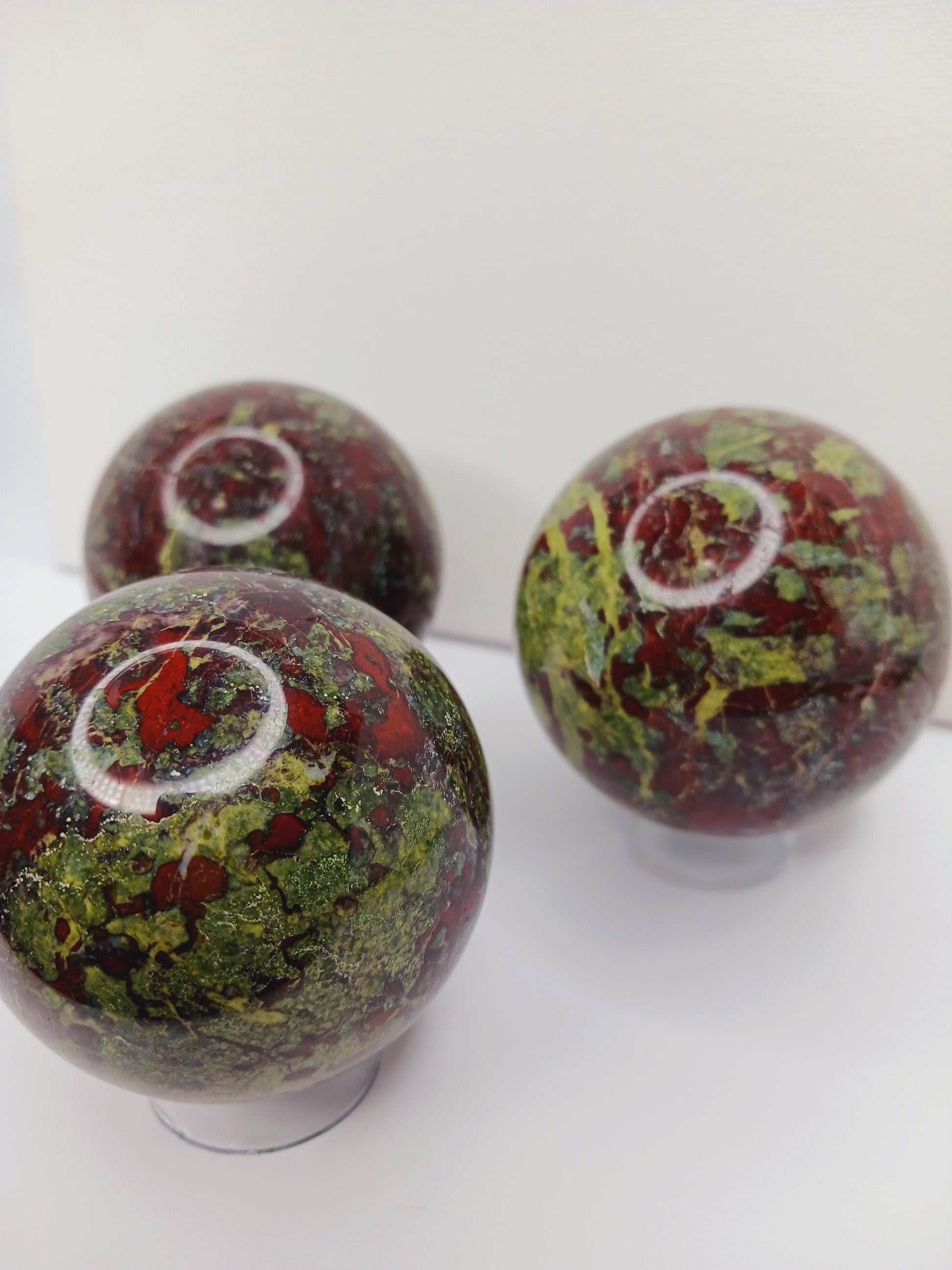 🐉✨ Dragon’s Blood Jasper Sphere – Courage Vitality and Ancient Wisdom! 🌿 - Spheres