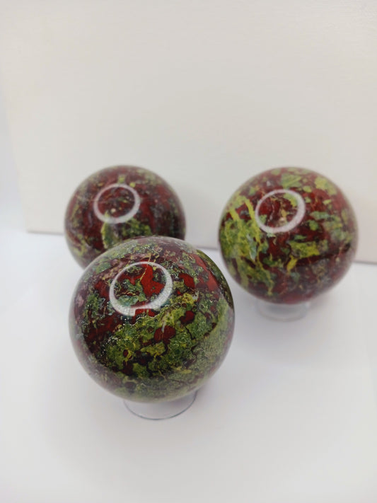 🐉✨ Dragon’s Blood Jasper Sphere – Courage Vitality and Ancient Wisdom! 🌿 - Spheres