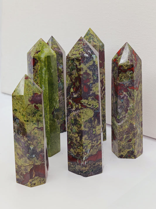 🐉❤️ Dragon’s Blood Jasper Tower Intuitive Pick – Courage Vitality and Empowerment ✨ - Towers