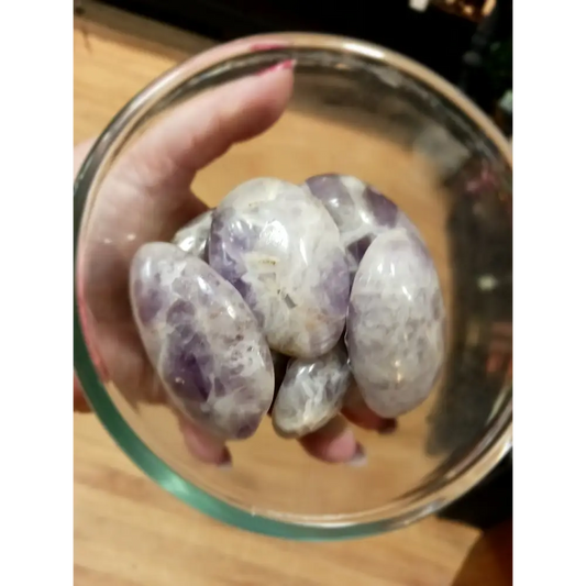 💜🌙 Dream Amethyst Palmstones (2’’ – 2.5’’) – Intuition Calm and Spiritual Clarity! 🌙💜