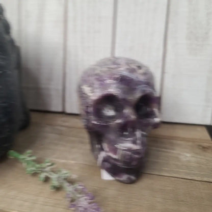 Dream Amethyst Skulls - Carvings