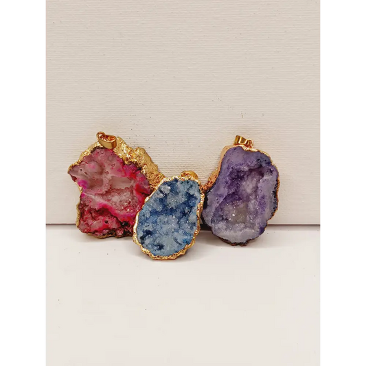 💖💙💜 Druzy Pendant – Sparkling Statement and Intuitive Pick ✨ - Jewelry