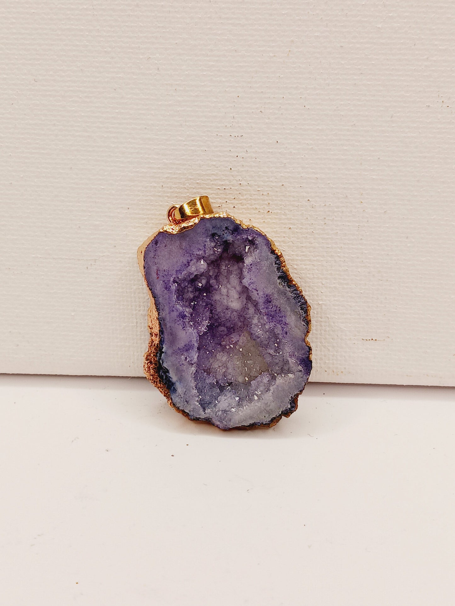 💖💙💜 Druzy Pendant – Sparkling Statement and Intuitive Pick ✨ - Purple - Jewelry