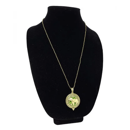 Aromatherapy Diffuser Necklace with Tree of Life Locket Design Pendant - Elephant - Jewelry