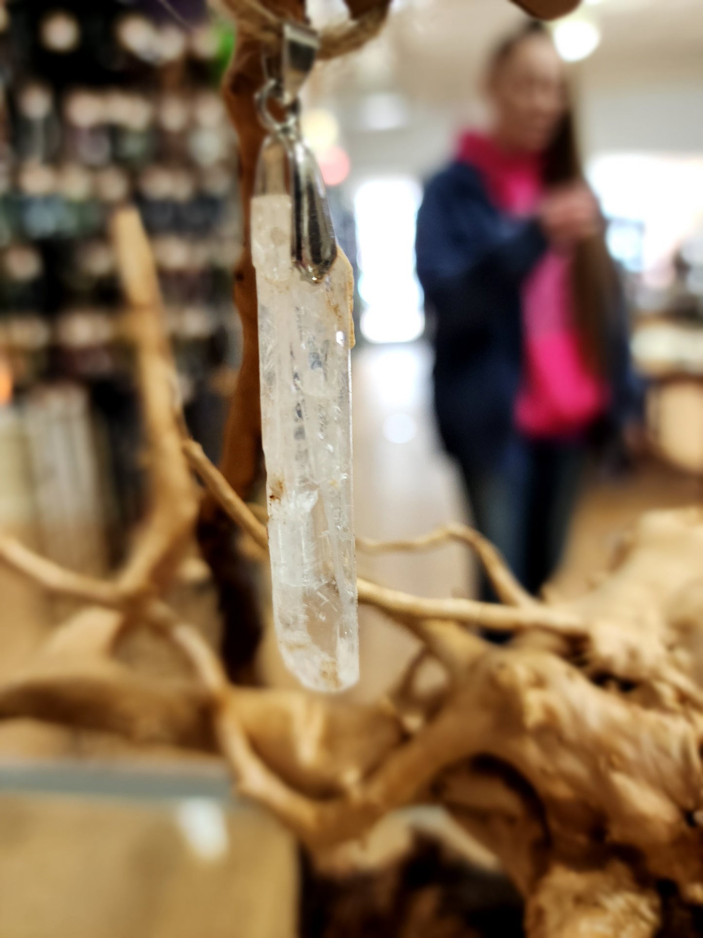 🤍✨ Elegant Connection: Faden Quartz Specimen Necklace Pendant – Clarity Healing & Spiritual Bond! 🌟 - 19 - Jewelry