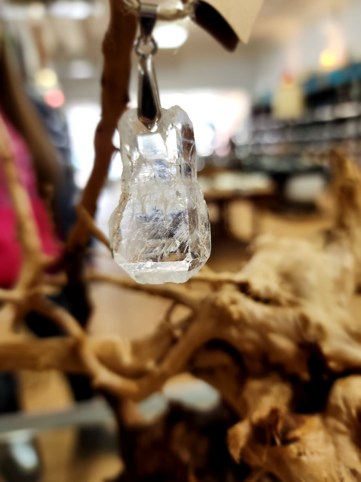 🤍✨ Elegant Connection: Faden Quartz Specimen Necklace Pendant – Clarity Healing & Spiritual Bond! 🌟 - 17 - Jewelry