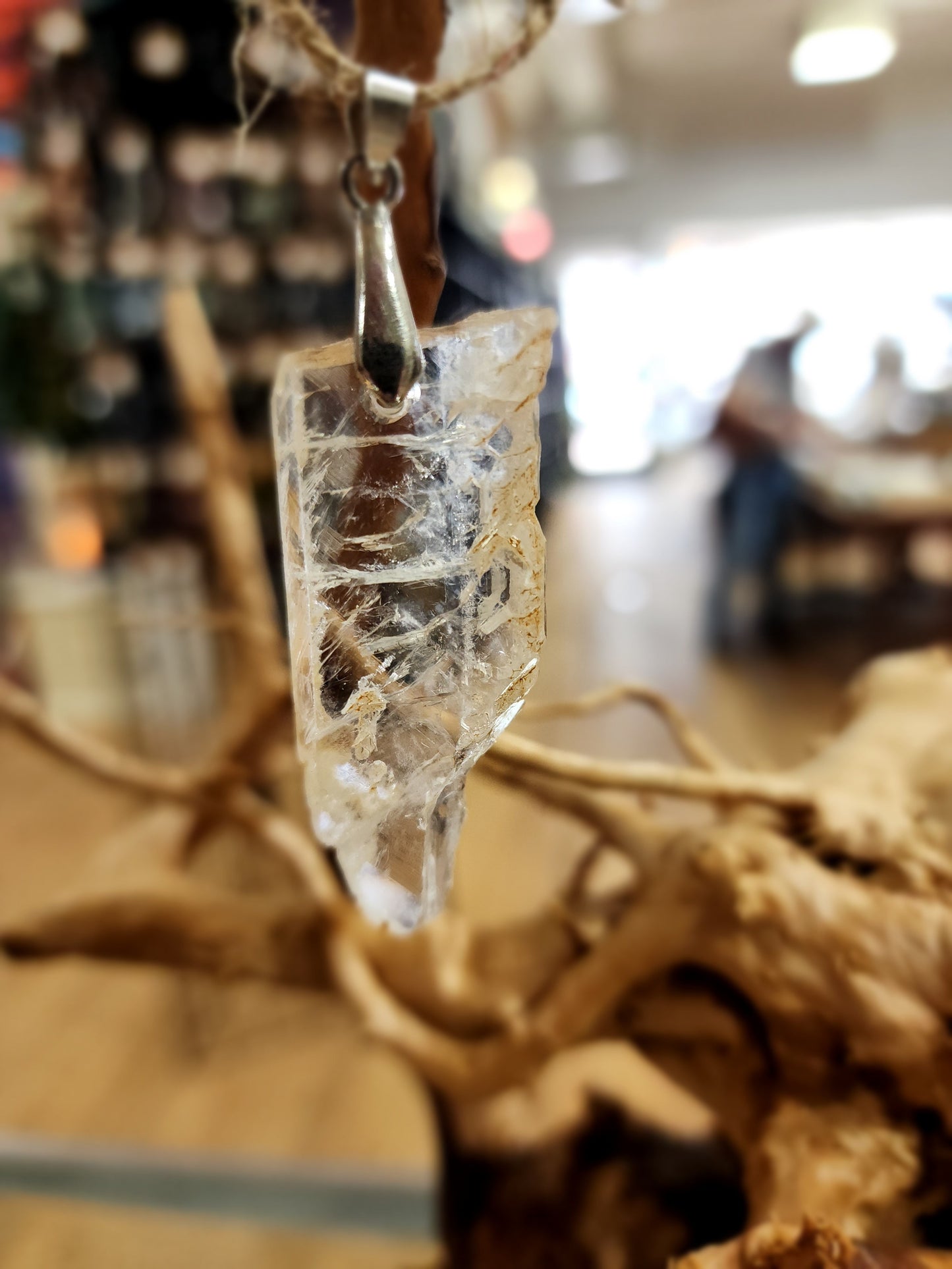 🤍✨ Elegant Connection: Faden Quartz Specimen Necklace Pendant – Clarity Healing & Spiritual Bond! 🌟 - 9 - Jewelry