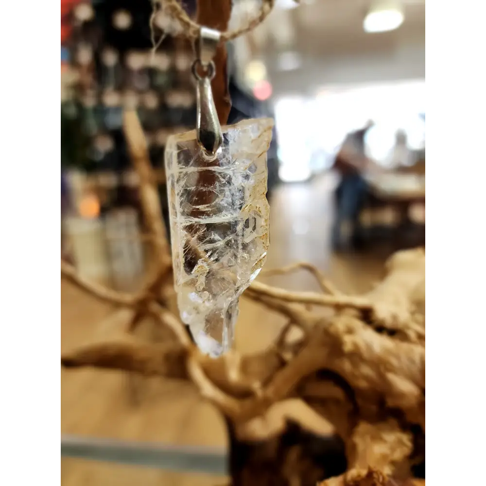 🤍✨ Elegant Connection: Faden Quartz Specimen Necklace Pendant – Clarity Healing & Spiritual Bond! 🌟 - 9 - Jewelry