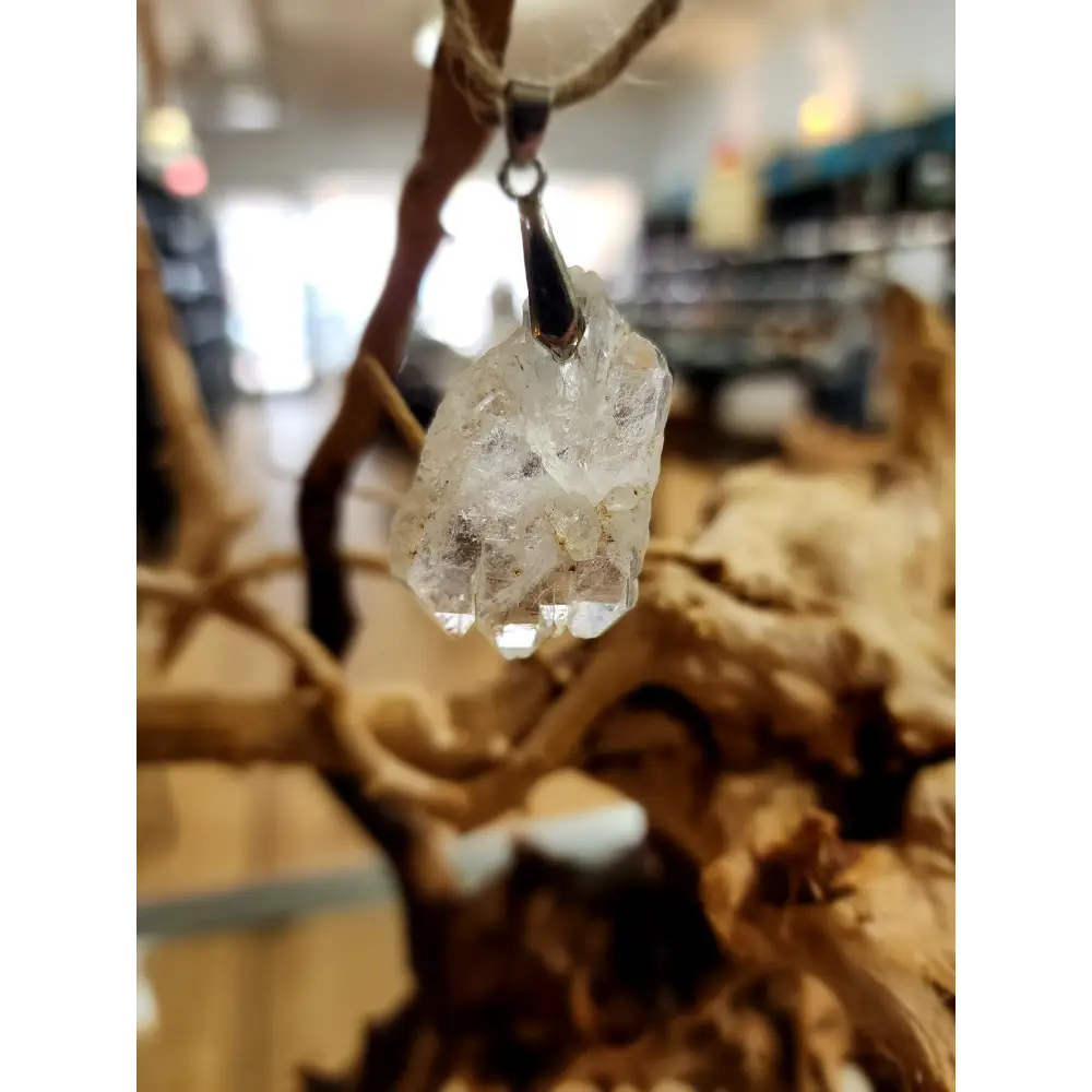 🤍✨ Elegant Connection: Faden Quartz Specimen Necklace Pendant – Clarity Healing & Spiritual Bond! 🌟 - 11 - Jewelry