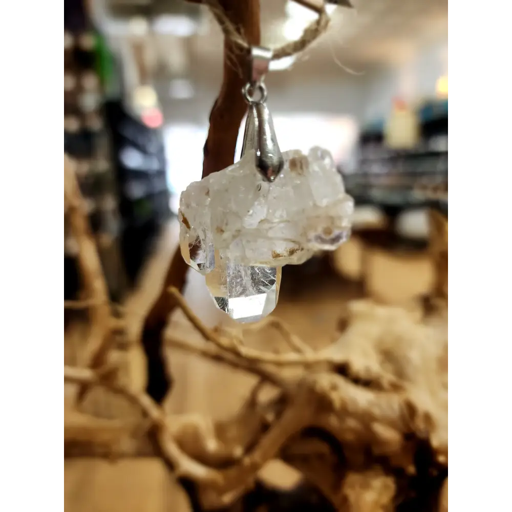 🤍✨ Elegant Connection: Faden Quartz Specimen Necklace Pendant – Clarity Healing & Spiritual Bond! 🌟 - 8 - Jewelry