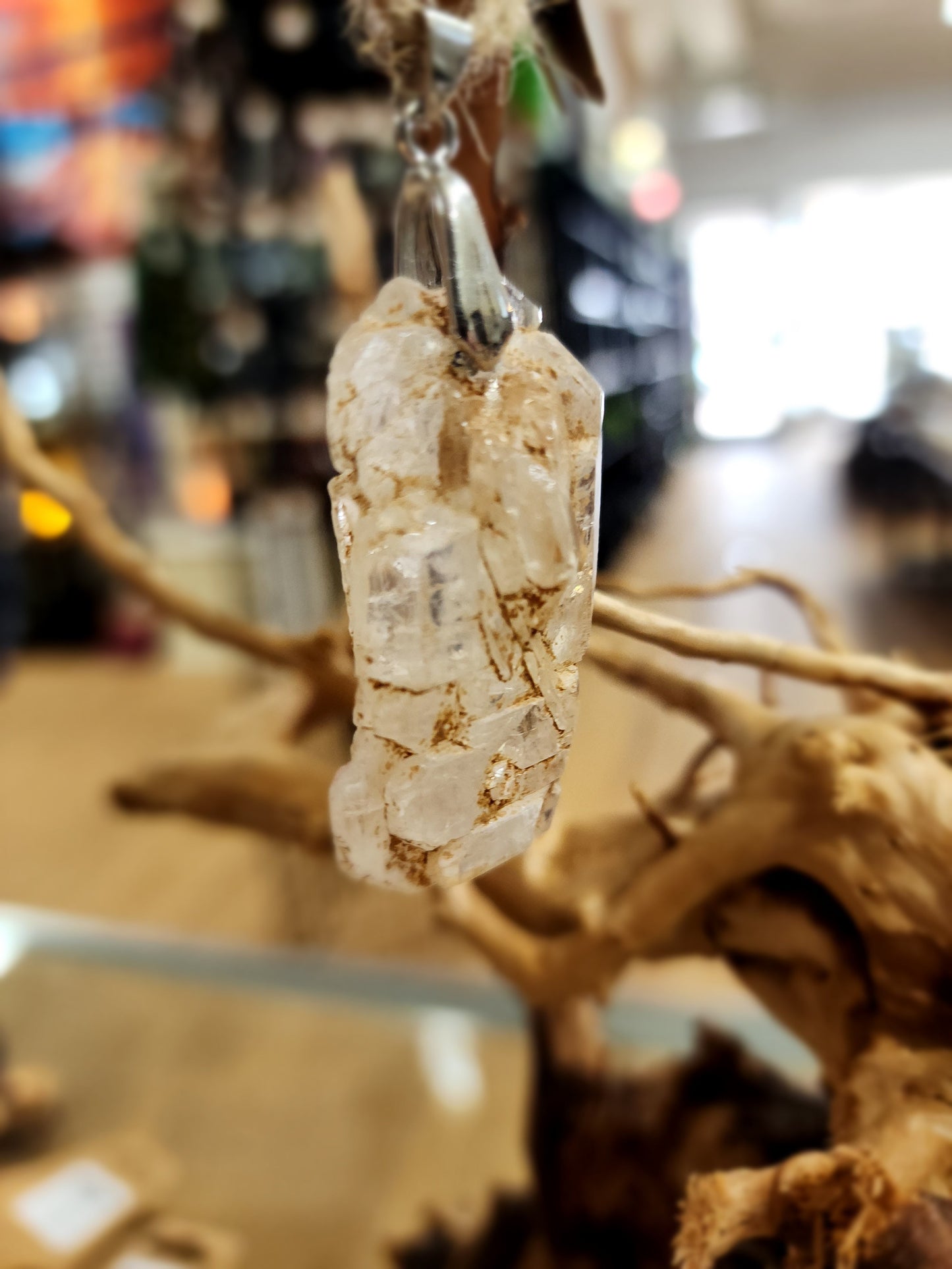 🤍✨ Elegant Connection: Faden Quartz Specimen Necklace Pendant – Clarity Healing & Spiritual Bond! 🌟 - 13 - Jewelry