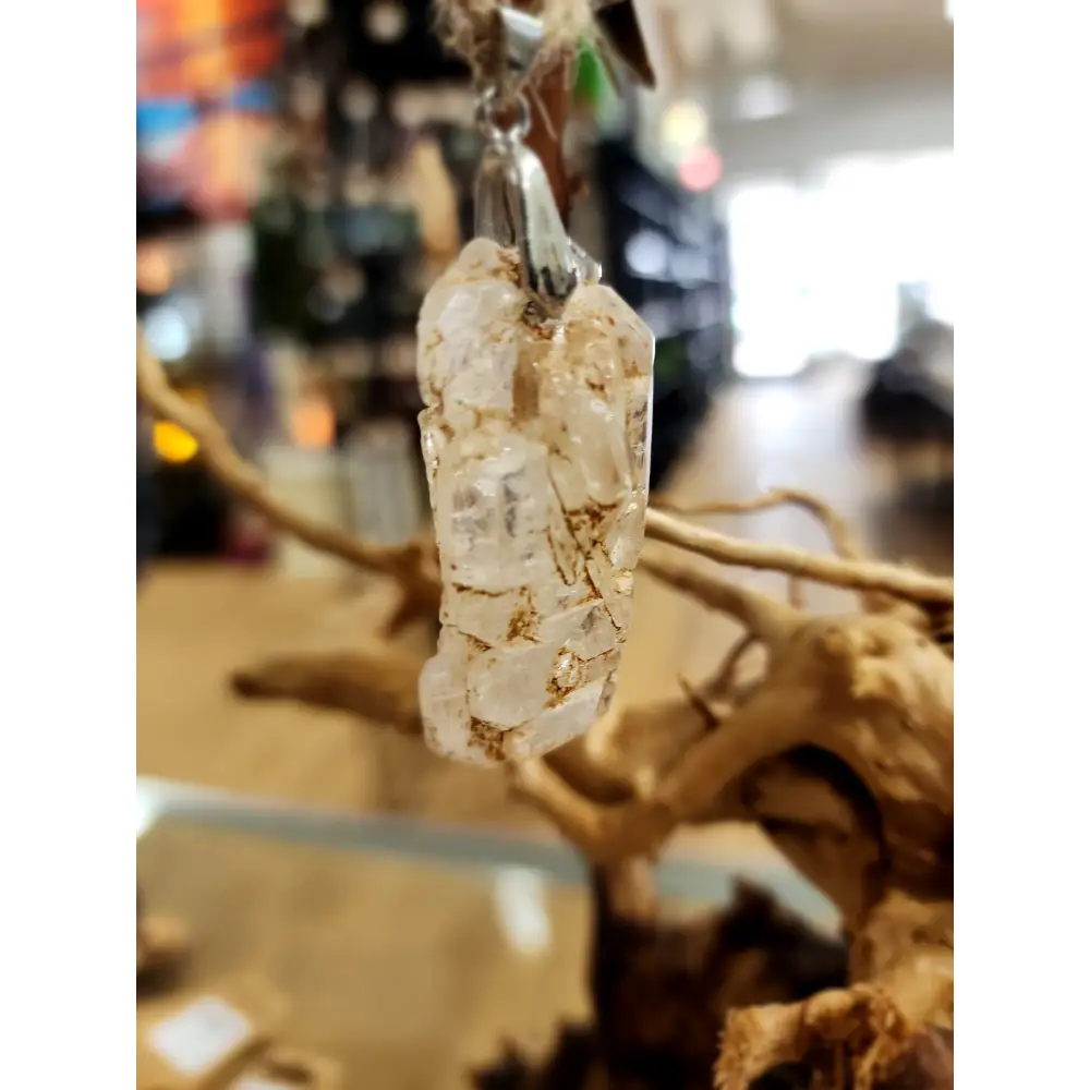 🤍✨ Elegant Connection: Faden Quartz Specimen Necklace Pendant – Clarity Healing & Spiritual Bond! 🌟 - 13 - Jewelry