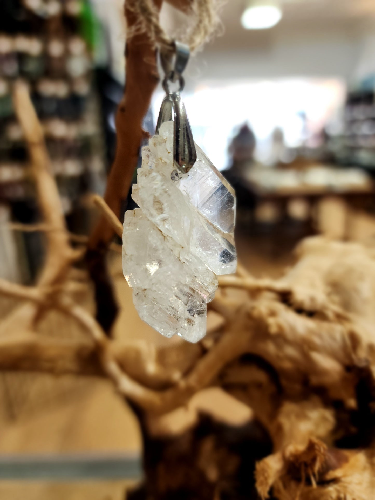 🤍✨ Elegant Connection: Faden Quartz Specimen Necklace Pendant – Clarity Healing & Spiritual Bond! 🌟 - 7 - Jewelry