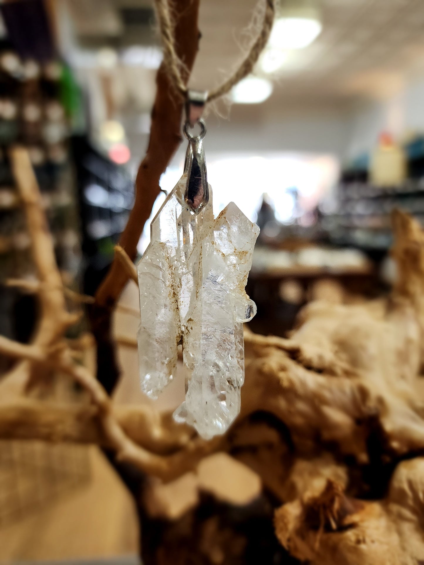 🤍✨ Elegant Connection: Faden Quartz Specimen Necklace Pendant – Clarity Healing & Spiritual Bond! 🌟 - 4 - Jewelry