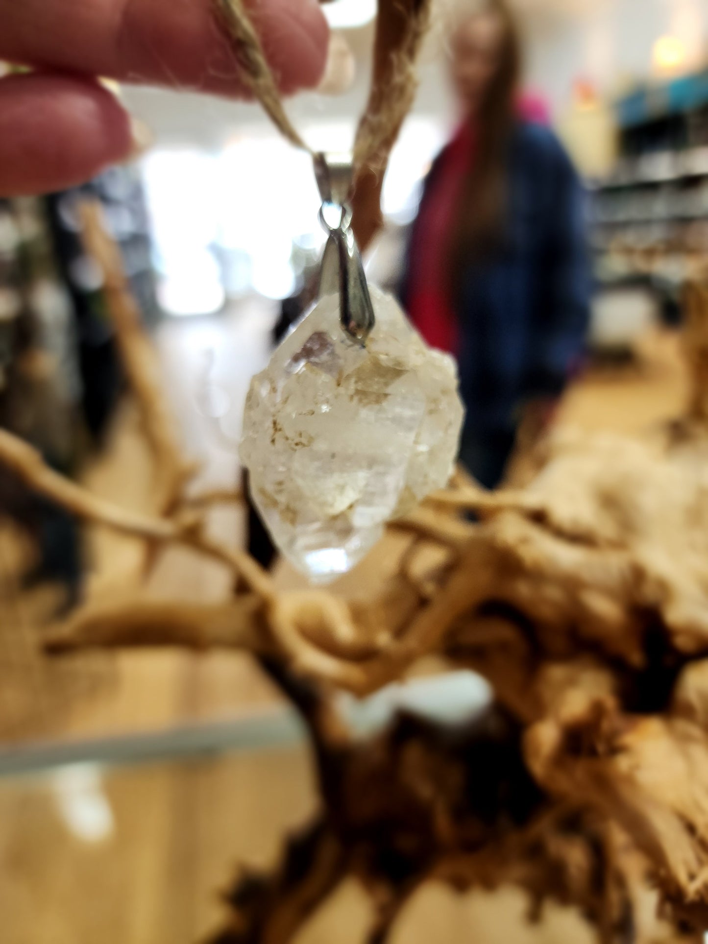 🤍✨ Elegant Connection: Faden Quartz Specimen Necklace Pendant – Clarity Healing & Spiritual Bond! 🌟 - 18 - Jewelry