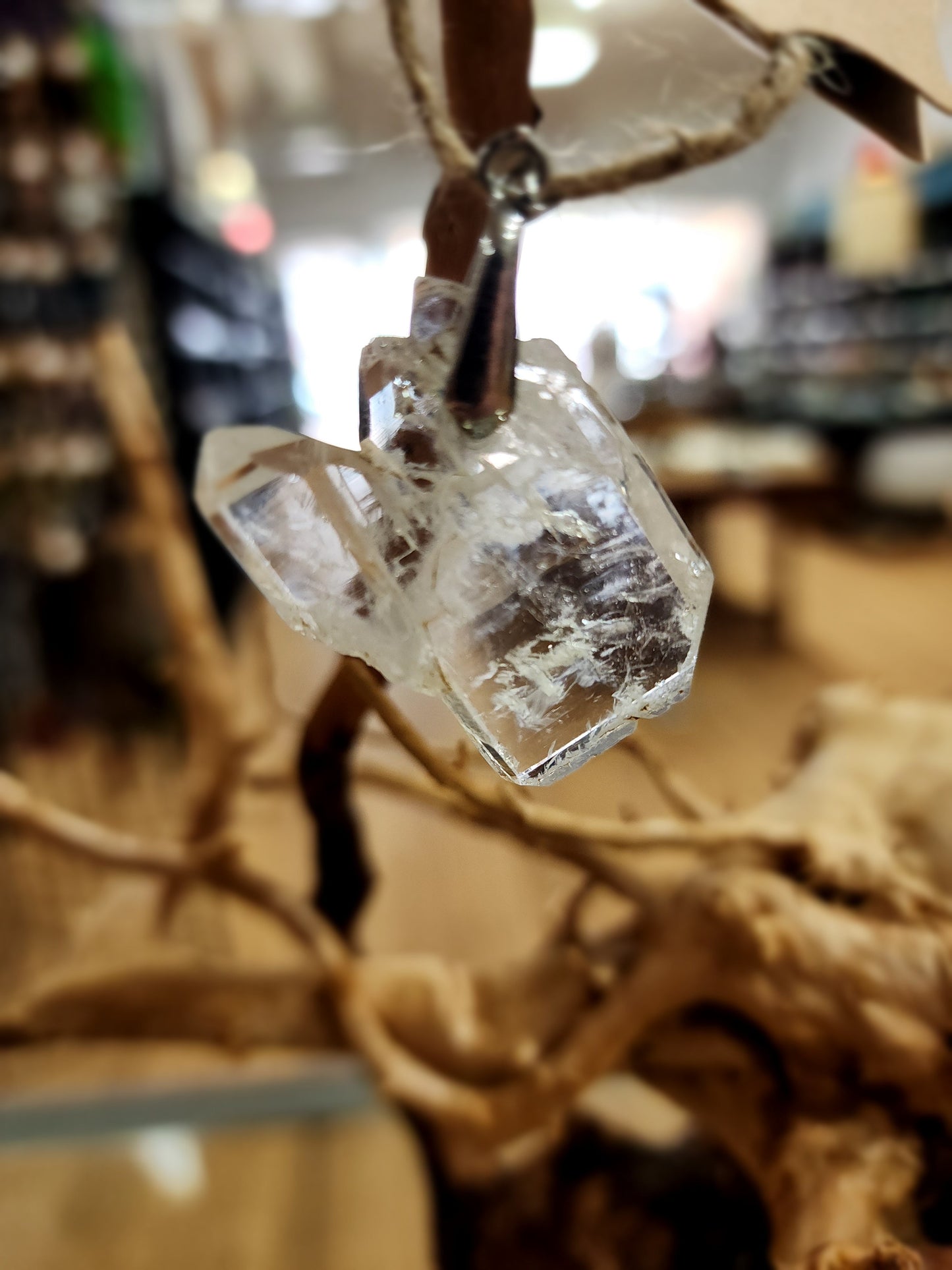 🤍✨ Elegant Connection: Faden Quartz Specimen Necklace Pendant – Clarity Healing & Spiritual Bond! 🌟 - 10 - Jewelry
