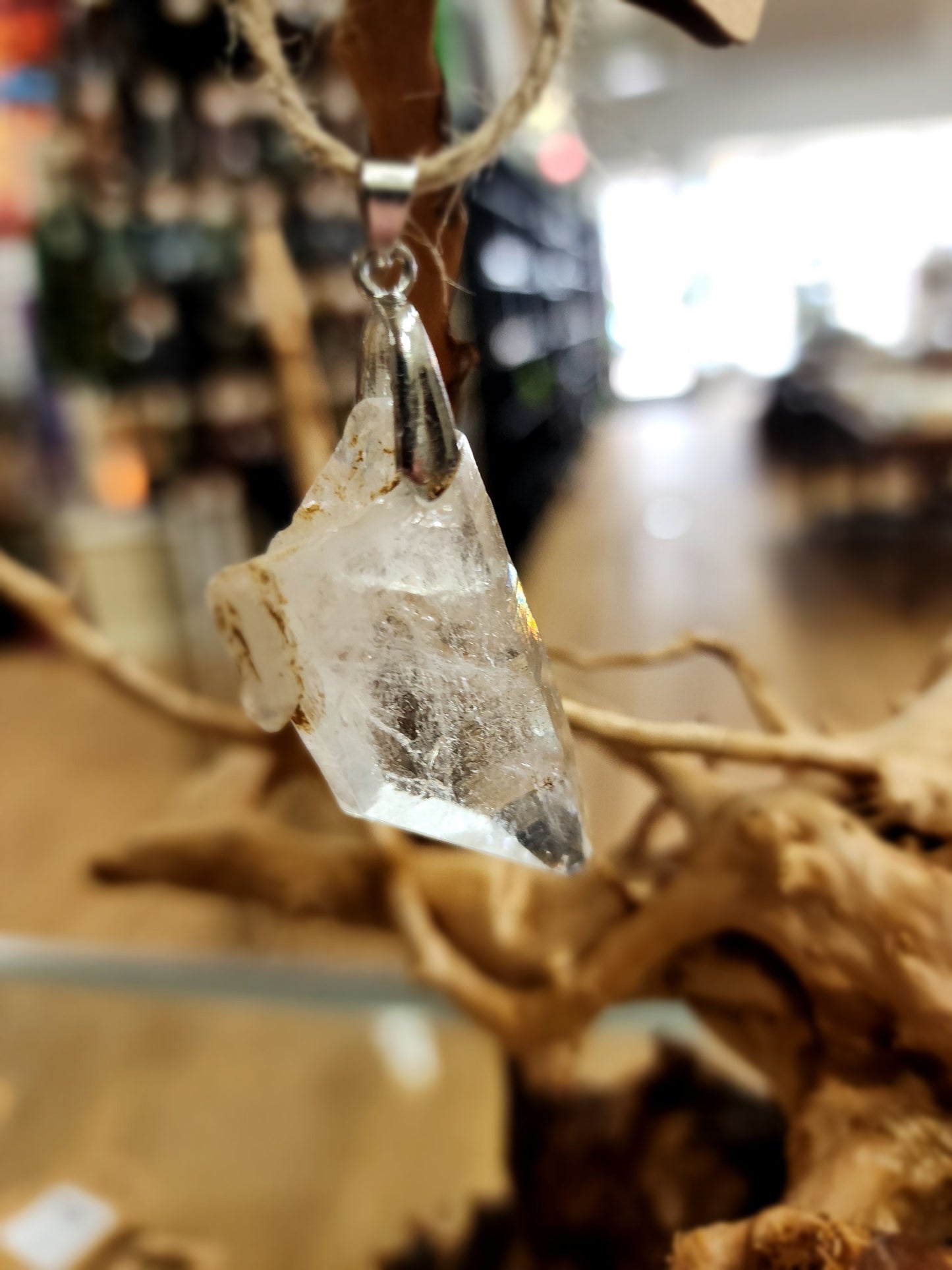 🤍✨ Elegant Connection: Faden Quartz Specimen Necklace Pendant – Clarity Healing & Spiritual Bond! 🌟 - 15 - Jewelry