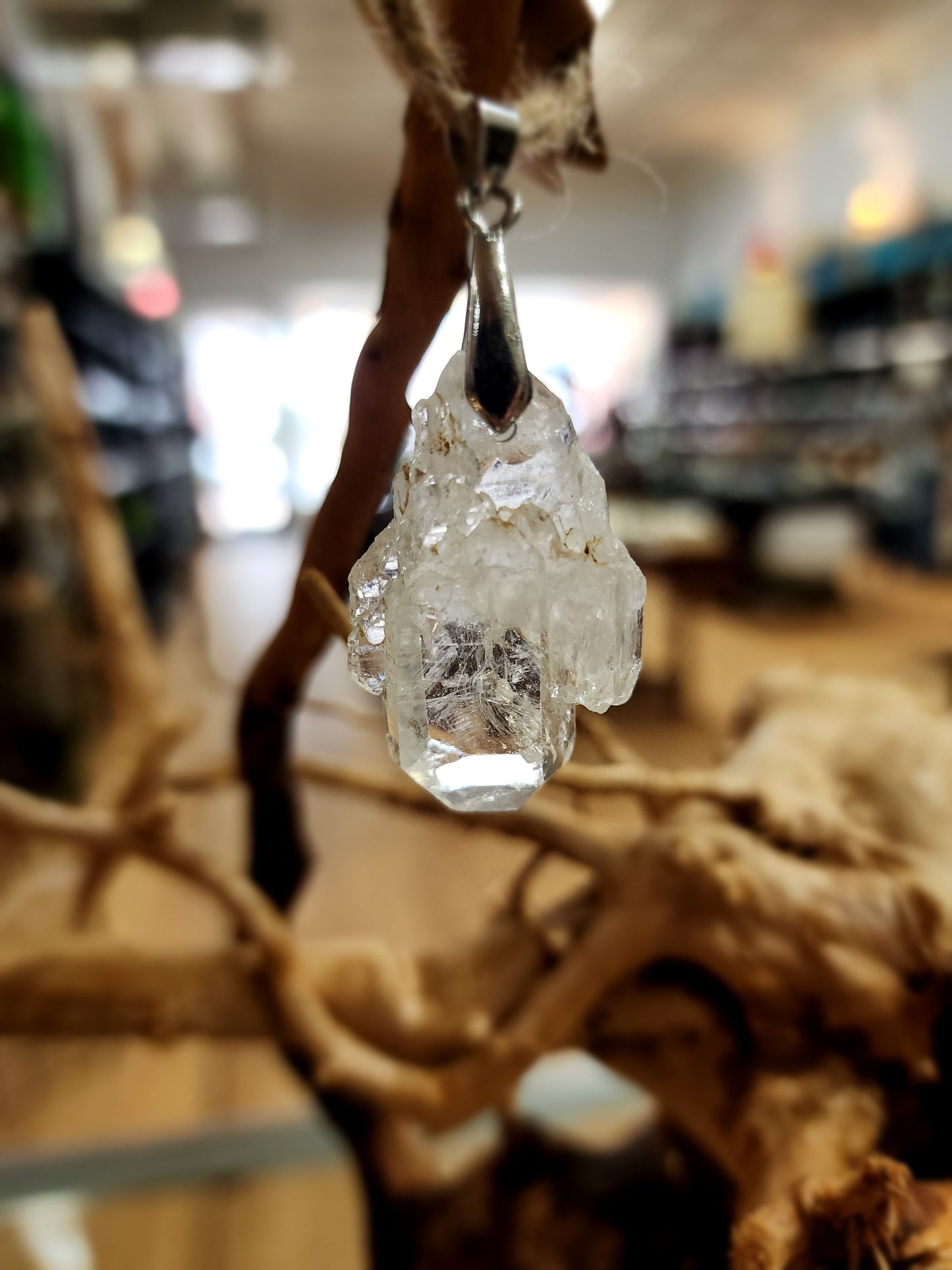 🤍✨ Elegant Connection: Faden Quartz Specimen Necklace Pendant – Clarity Healing & Spiritual Bond! 🌟 - 12 - Jewelry