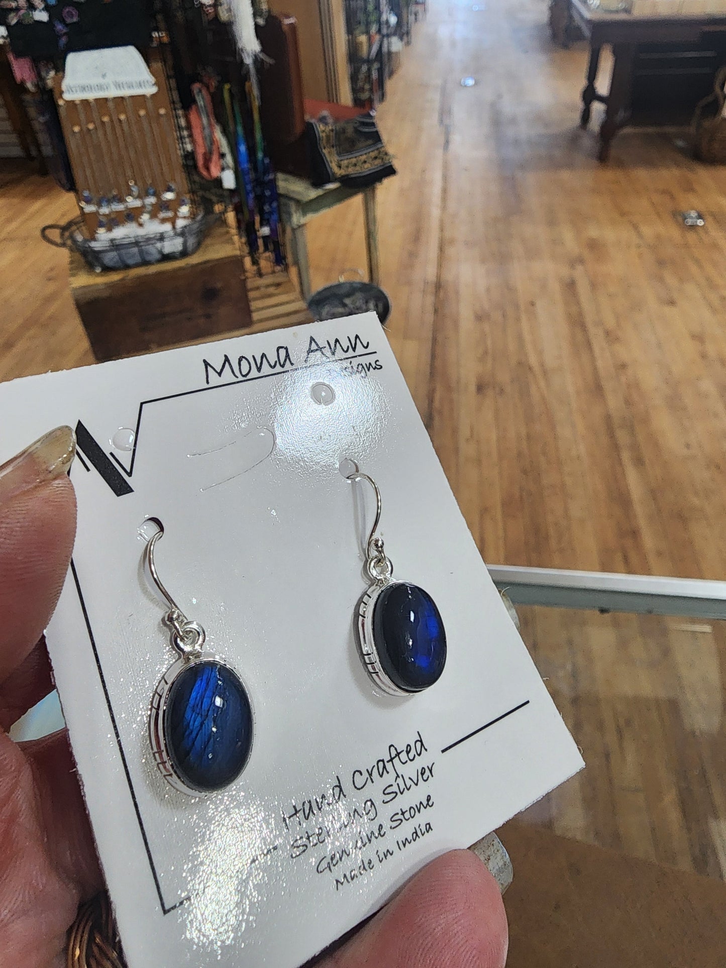 🌈✨ Ethereal Aura Set: Labradorite Earrings in Sterling Silver – Mystical Elegance & Transformative Energy! 💫 - Jewelry