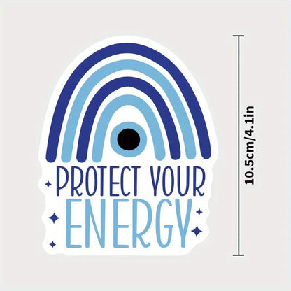 🧿🚗 Evil Eye Car Decal – Protection with Style for Your Ride! ✨ - Evil Eye Rainbow- Protect Your Energy - Jewelry