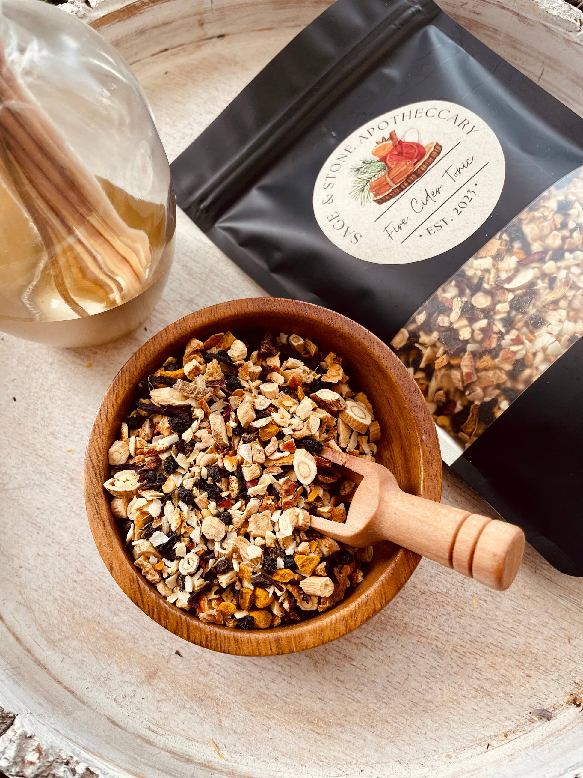 🔥🌿 Fire Cider Tonic – Immune System Support DIY Kit – Craft Your Own Herbal Wellness! ✨ Teas & Accessories