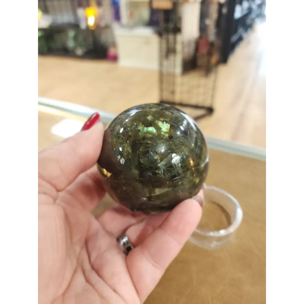 🌈✨ Flashy Labradorite Spheres – Ignite Magic & Reveal Hidden Light! ✨🌈 - Blu Labradorite Sphere - Spheres