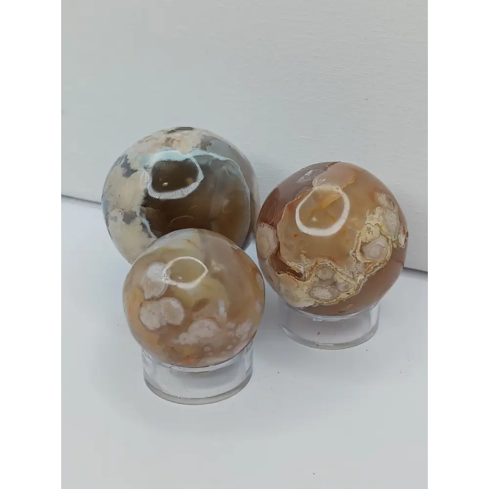🌸✨ Flower Agate Sphere – Growth Joy and New Beginnings ✨🌸 - Spheres