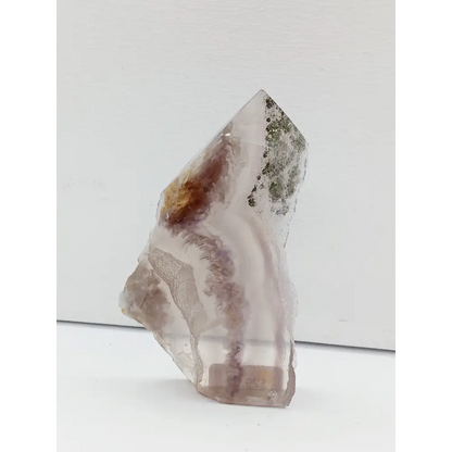🌈✨ Fluorite and Scolecite with Pyrite Tower – Clarity Peace and Manifestation ⚡ - 15 - 4’’ - Towers