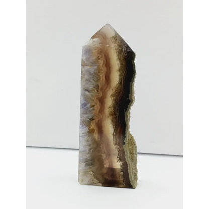 🌈✨ Fluorite and Scolecite with Pyrite Tower – Clarity Peace and Manifestation ⚡ - 9 - 4.25’’ - Towers