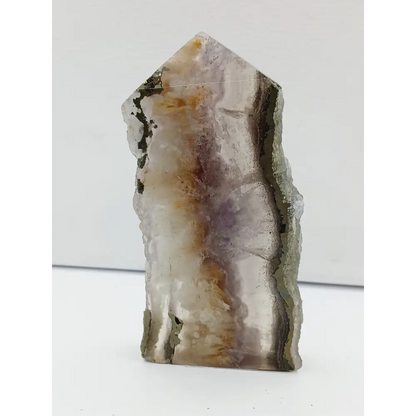 🌈✨ Fluorite and Scolecite with Pyrite Tower – Clarity Peace and Manifestation ⚡ - 11 - 4’’ - Towers