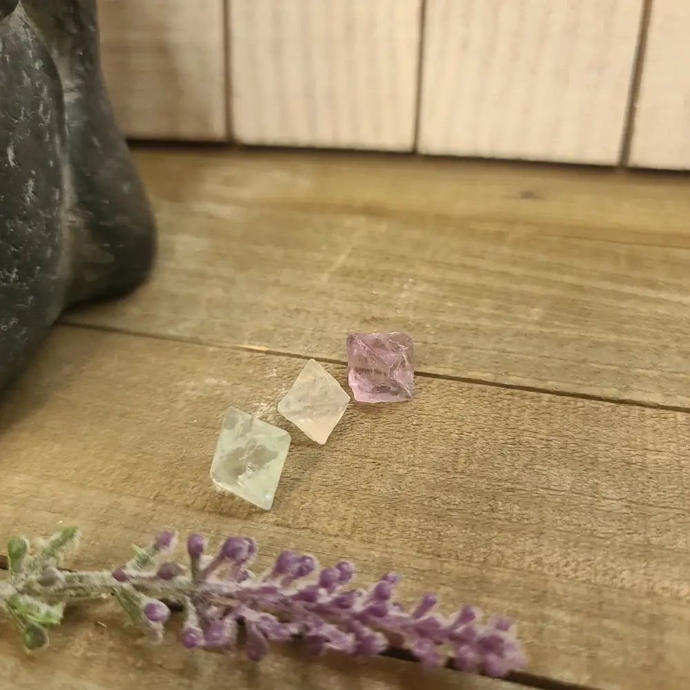 FLUORITE - OCTAHEDRONS Packs - 3 for 1 - Grid Working