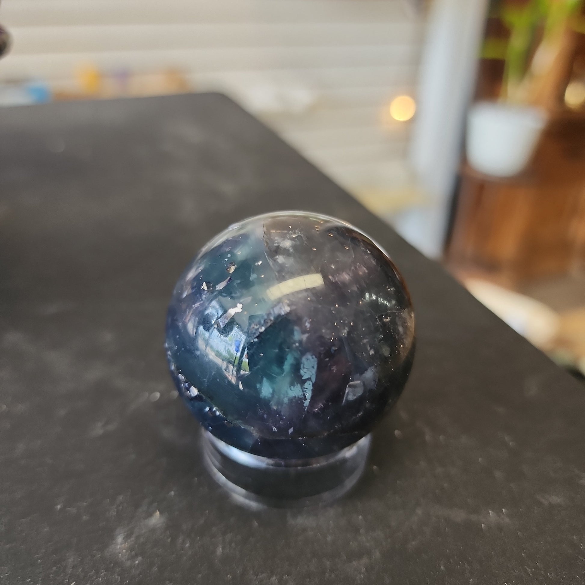 💚✨ Fluorite with Pyrite Spheres – Clarity Abundance and Energetic Shielding! ✨💚 - Spheres