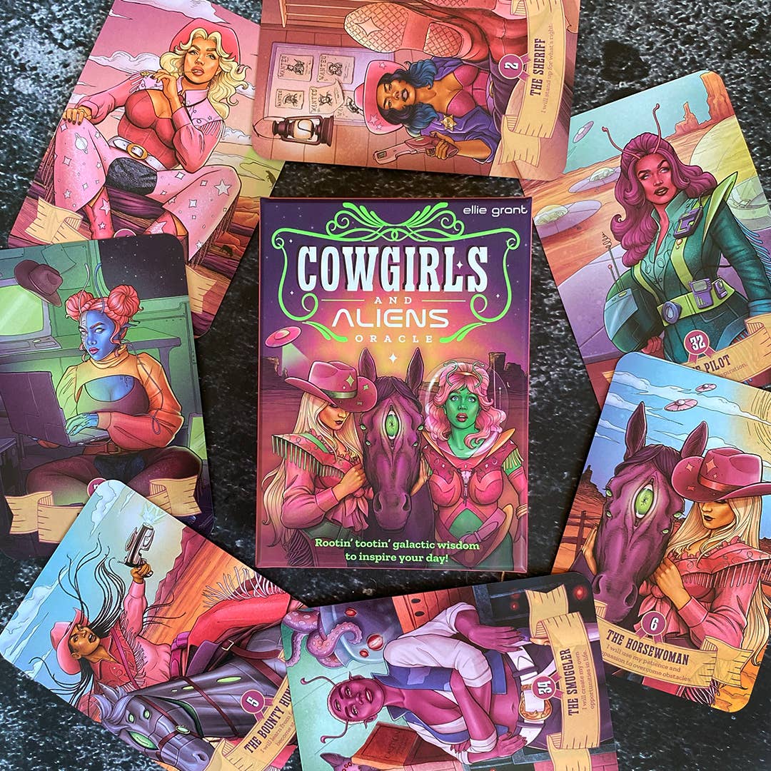 🌌🤠 Galactic Cowgirl Oracle Deck – Cosmic Wisdom and Fierce Feminine Energy ✨ - Tarot Decks & Divination