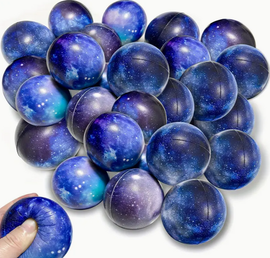 🌌✨ Galaxy Stress Ball (2.5’’ Foam) – Cosmic Calm Satisfying Squeeze and Out-of-This-World Stress Relief! 🌠
