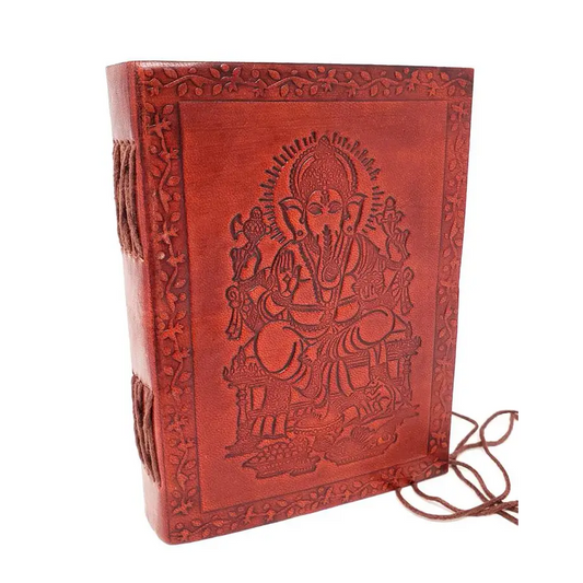 Ganesh Leather Journal 5x7’’ with Cord Closure - Books & Journals