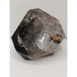 Faceted crystal on a white background