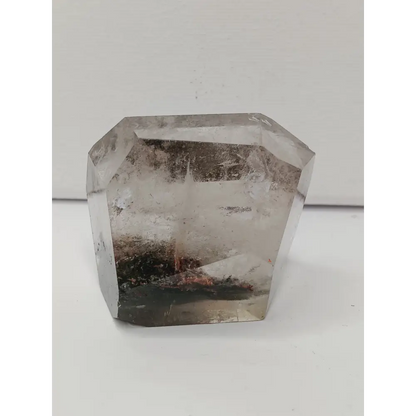 Geometric crystal on a white background